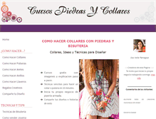 Tablet Screenshot of cursos-piedras-y-collares.com